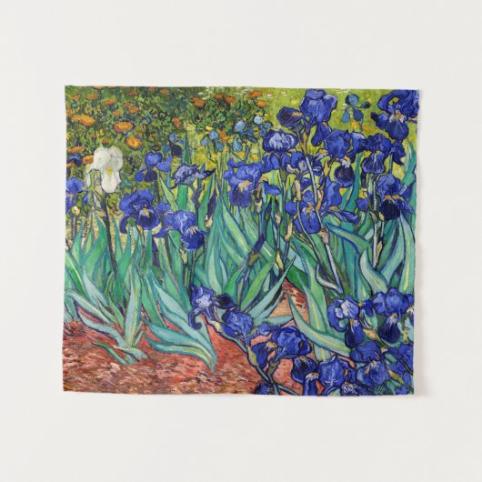 Irises van Vincent van Gogh Wandkleed (Voorkant (horizontaal))