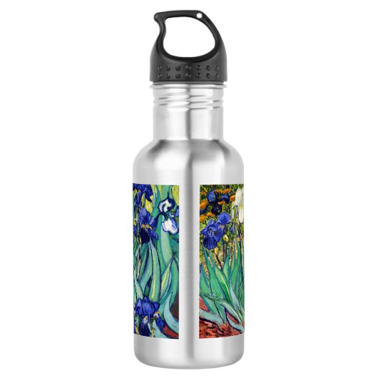 Irises van Vincent van Gogh Waterfles (Achterkant)