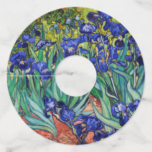 Irises van Vincent van Gogh Wijnglaslabel