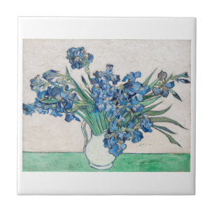"IRISES" VINCENT VAN GOGH ART CERAMIC TILE TEGELTJE