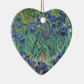 Irises Vincent Van Gogh  Art Kerstmis Keramisch Ornament (Rechts)