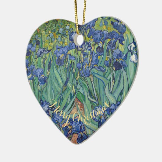 Irises Vincent Van Gogh  Art Kerstmis Keramisch Ornament (Links)