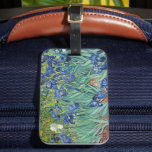 Irises | Vincent Van Gogh Bagagelabel<br><div class="desc">Irises (1889) van de Nederlandse postimpressionist Vincent Van Gogh. Origineel landschapsschilderij is een olie op het canvas met een tuin van bloeiende irisbloemen. Gebruik de ontwerphulpmiddelen om douanetekst toe te voegen of het afbeelding te personaliseren.</div>