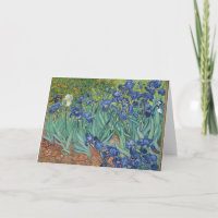 Irises, Vincent Van Gogh, bedankt kaarten