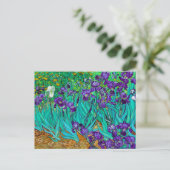 Irises, Vincent van Gogh Briefkaart (Staand voorkant)