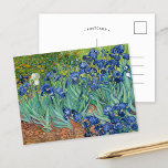 Irises | Vincent Van Gogh Briefkaart<br><div class="desc">Irises (1889) van de Nederlandse postimpressionist Vincent Van Gogh. Origineel landschapsschilderij is een olie op het canvas met een tuin van bloeiende irisbloemen. Gebruik de ontwerphulpmiddelen om douanetekst toe te voegen of het afbeelding te personaliseren.</div>