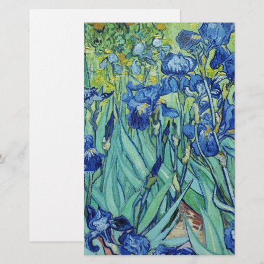 Irises, Vincent van Gogh Briefpapier (Voorkant / Achterkant)