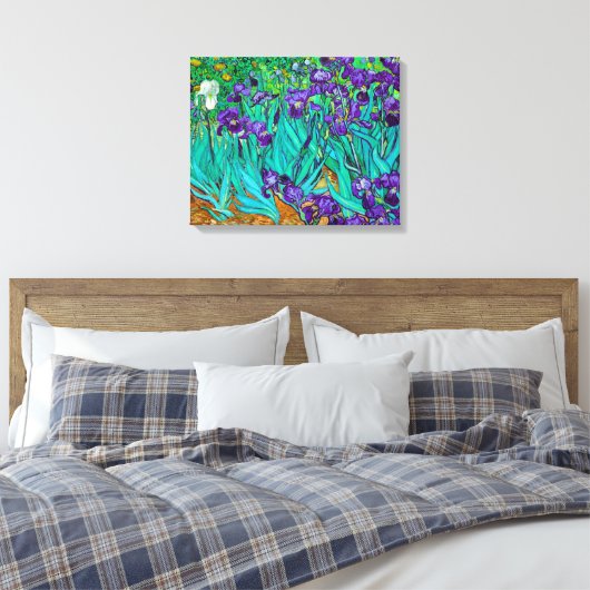 Irises, Vincent van Gogh Canvas Afdruk (Insitu (Slaapkamer))