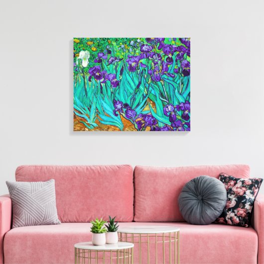 Irises, Vincent van Gogh Canvas Afdruk (Insitu (Woonkamer))