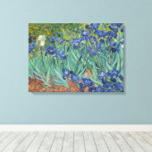 IRISES VINCENT VAN GOGH Canvas Print (Insitu (Houten vloer))