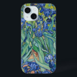 Irises | Vincent Van Gogh iPhone 15 Case<br><div class="desc">Irises (1889) van de Nederlandse postimpressionist Vincent Van Gogh. Origineel landschapsschilderij is een olie op het canvas met een tuin van bloeiende irisbloemen. Gebruik de ontwerphulpmiddelen om douanetekst toe te voegen of het afbeelding te personaliseren.</div>