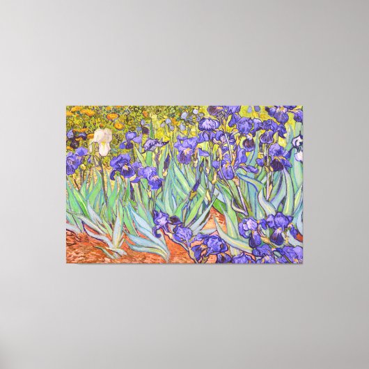 Irises Vincent Van Gogh Fine Art Canvas Afdruk (Voorkant)