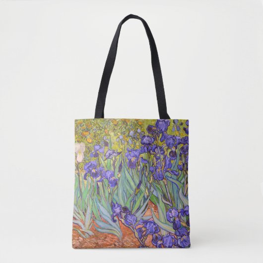 Irises Vincent Van Gogh Fine Art Tote Bag (Voorkant)