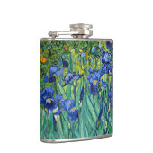 Irises Vincent van Gogh Floral  schilderen Heupfles (Rechts)