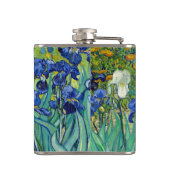 Irises Vincent van Gogh Floral  schilderen Heupfles (Achterkant)