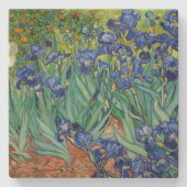 Irises Vincent van Gogh Floral schilderen Stenen Onderzetter (Voorkant)