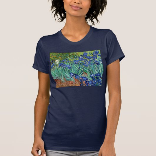 Irises Vincent van Gogh Floral  schilderen T-shirt (Voorkant)