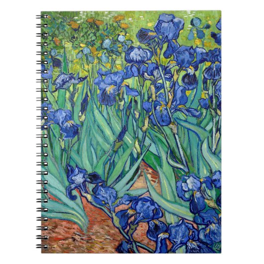 Irises Vincent van Gogh Flower Field Painting Art Notitieboek (Voorkant)