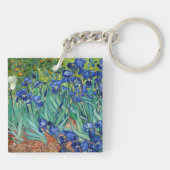 Irises Vincent van Gogh Flower Field Painting Art Sleutelhanger (Achterkant)