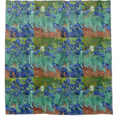 Irises Vincent van Gogh Flowers Fine Art Painting Douchegordijn (Voorkant)