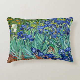 Irises Vincent van Gogh Flowers Painting Throw Accent Kussen
