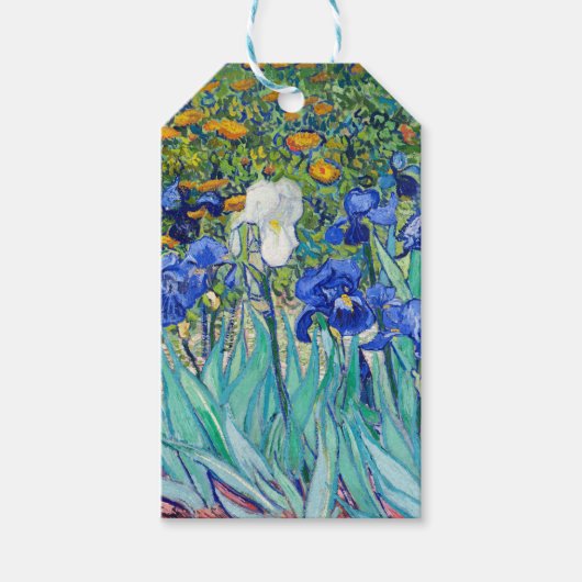 Irises Vincent van Gogh Gift Labels Cadeaulabel (Voorkant)