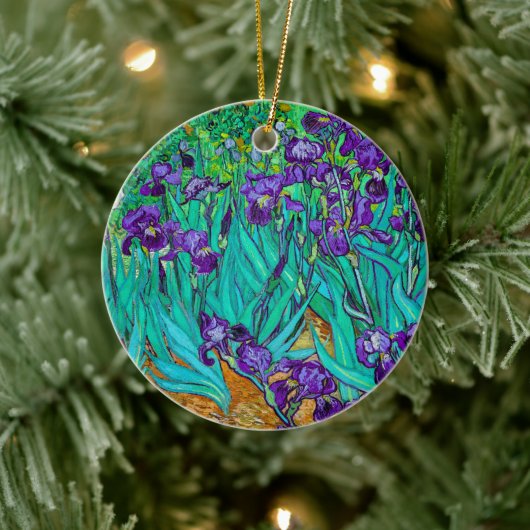 Irises, Vincent van Gogh Keramisch Ornament (Boom)