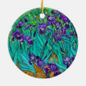 Irises, Vincent van Gogh Keramisch Ornament (Achterkant)