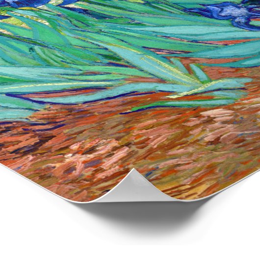 Irises, Vincent van Gogh Poster (Hoek)