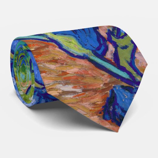 Irises, Vincent van Gogh Stropdas (Opgerold)