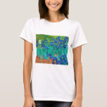 Irises, Vincent van Gogh T-shirt<br><div class="desc">Vincent Willem van Gogh (30 maart 1853 - 29 juli 1890) was een Nederlandse postimpressionist schilder die een van de beroemdste en invloedrijkste figuren in de geschiedenis van de Westerne kunst is. In iets meer dan 10 jaar creëerde hij ongeveer 2.100 kunstwerken, waaronder ongeveer 860 olieschilderijen, waarvan het grootste deel...</div>