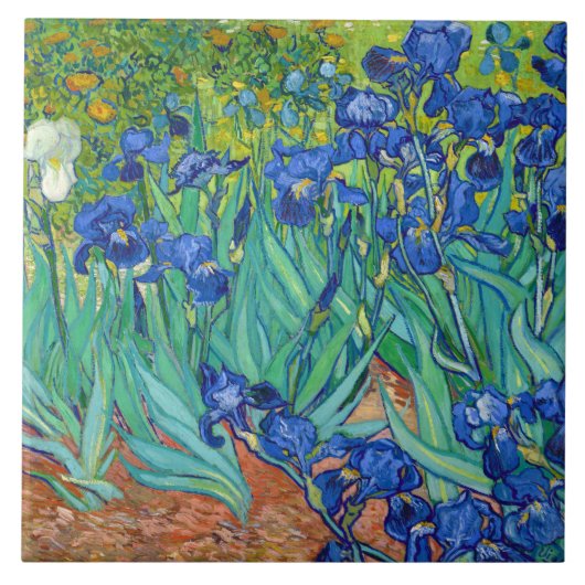 Irises, Vincent van Gogh Tegeltje (Voorkant)