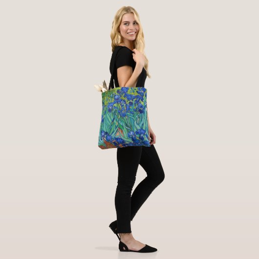 Irises, Vincent van Gogh Tote Bag (Op model)