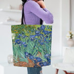 Irises | Vincent Van Gogh Tote Bag<br><div class="desc">Irises (1889) van de Nederlandse postimpressionist Vincent Van Gogh. Origineel landschapsschilderij is een olie op het canvas met een tuin van bloeiende irisbloemen. Gebruik de ontwerphulpmiddelen om douanetekst toe te voegen of het afbeelding te personaliseren.</div>