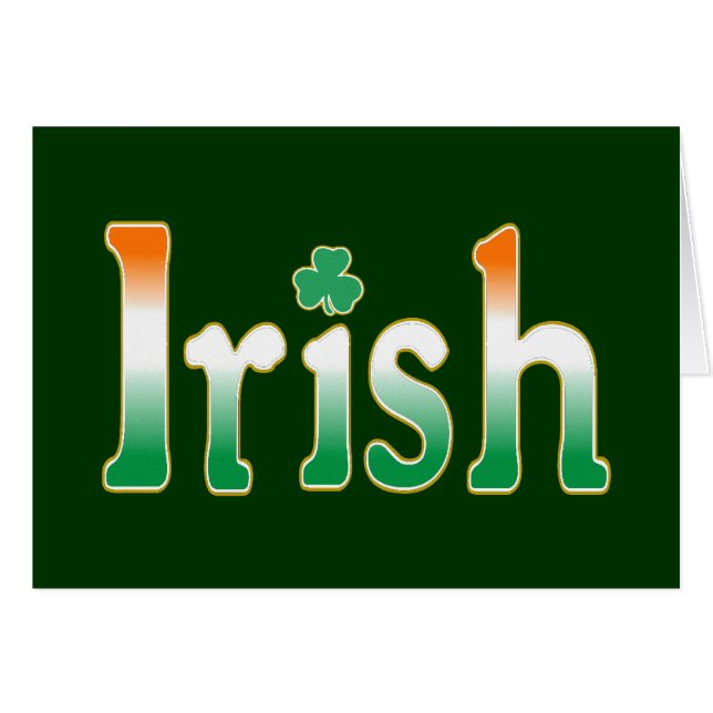 Irish (Voorkant Horizontaal)