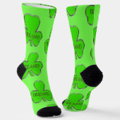 Irish 4 Leaf Clover Design Sokken (Gebogen)