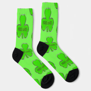 Irish 4 Leaf Clover Design Sokken
