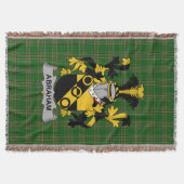 Irish Abraham Coat of Arms Family Crest Ireland Deken (Voorkant)