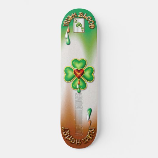 "IRISH ACE" SKATEBOARD (Voorkant)
