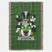 Irish Acheson Coat of Arms Family Crest Ireland Deken (Voorkant Verticaal)