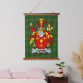 Irish Adams Coat of Arms Family Crest Hangend Wandkleed (Slaapkamer)