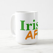 Irish AF Funny Koffiemok (Voorkant links)