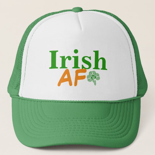 Irish AF Funny Trucker Pet (Voorkant)