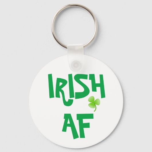 Irish AF Green Shamrock Sleutelhanger (Voorkant)
