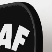 Irish AF, Happy St. Paddy's Day, Irish Flag Skull Pickleball Paddle (Links Detail)