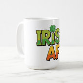 Irish AF St. Patrick's Day Koffiemok (Voorkant links)