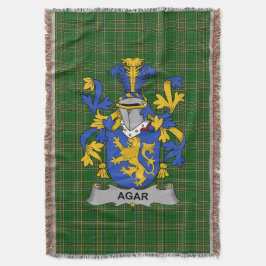 Irish Agar Wapenschild Familie Crest Ierland Deken