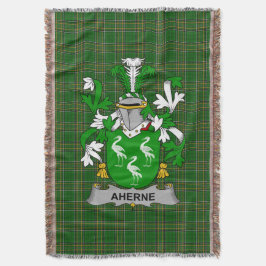 Irish Aherne of Mulhern Coat of Arms Family Crest Deken