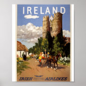  Irish Airlines Reisposter Poster (Voorkant)
