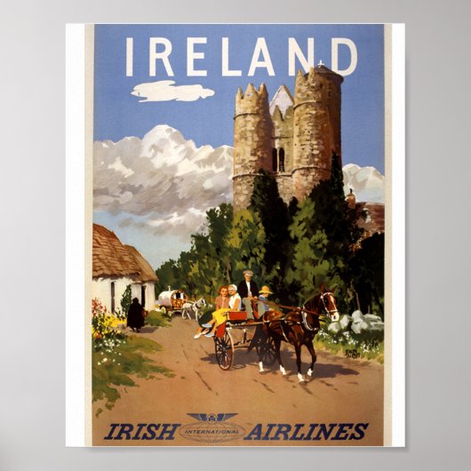 Irish Airlines Reisposter Poster (Voorkant)